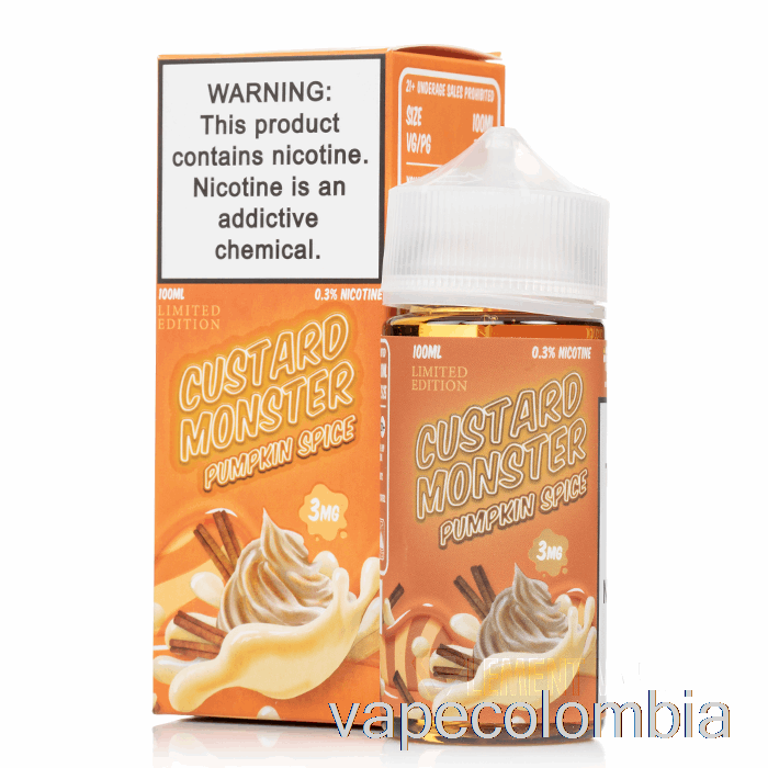 Vape Kit Completo Pumpkin Spice - Custard Monster - 100ml 0mg